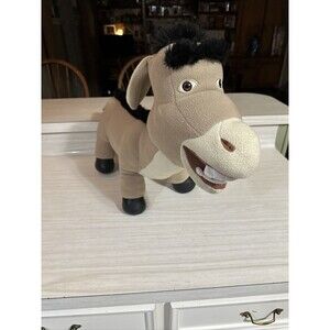 Jumbo Giant Plush Donkey Shrek 2 Hasbro DreamWorks 26” Long Stuffed Animal 2004
